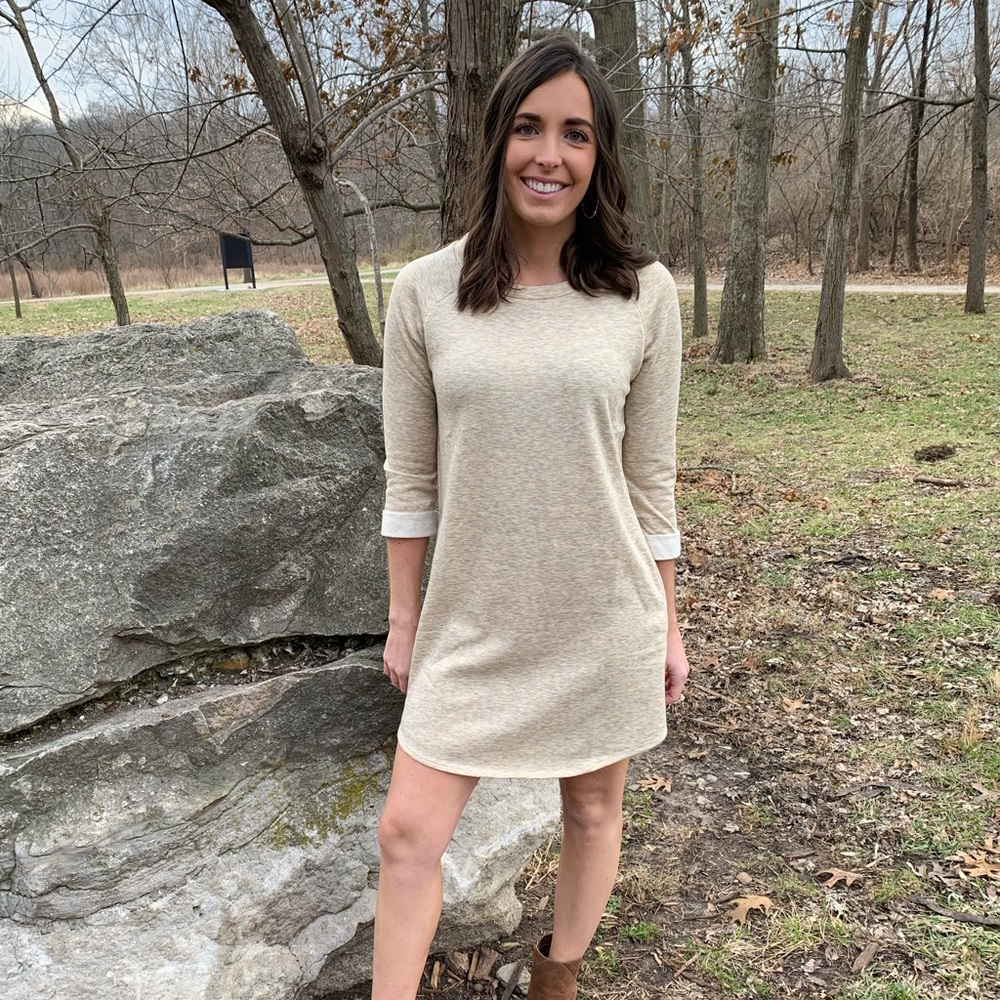 3/4 Sleeve T-Shirt Dress